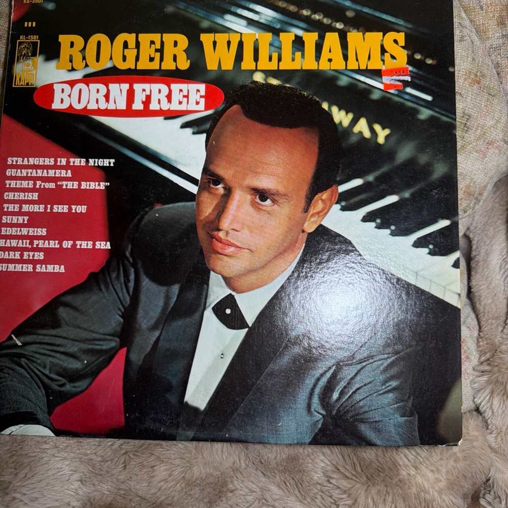 Roger Williams Born Free Vinyl Record